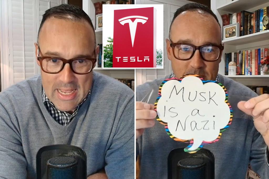 Former CNN reporter Chris Cillizza reveals that his tesla was vandalized with a sign 'Musk is a Nazi', warns politics 'making us all crazy'