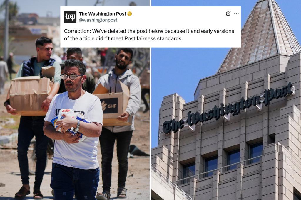 Washington Post agrees to report wrong on the claim that Israel killed dozens of Gazan civilians in the country of aid