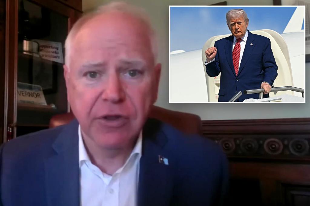 Tim Walz pretends the boy knows why young